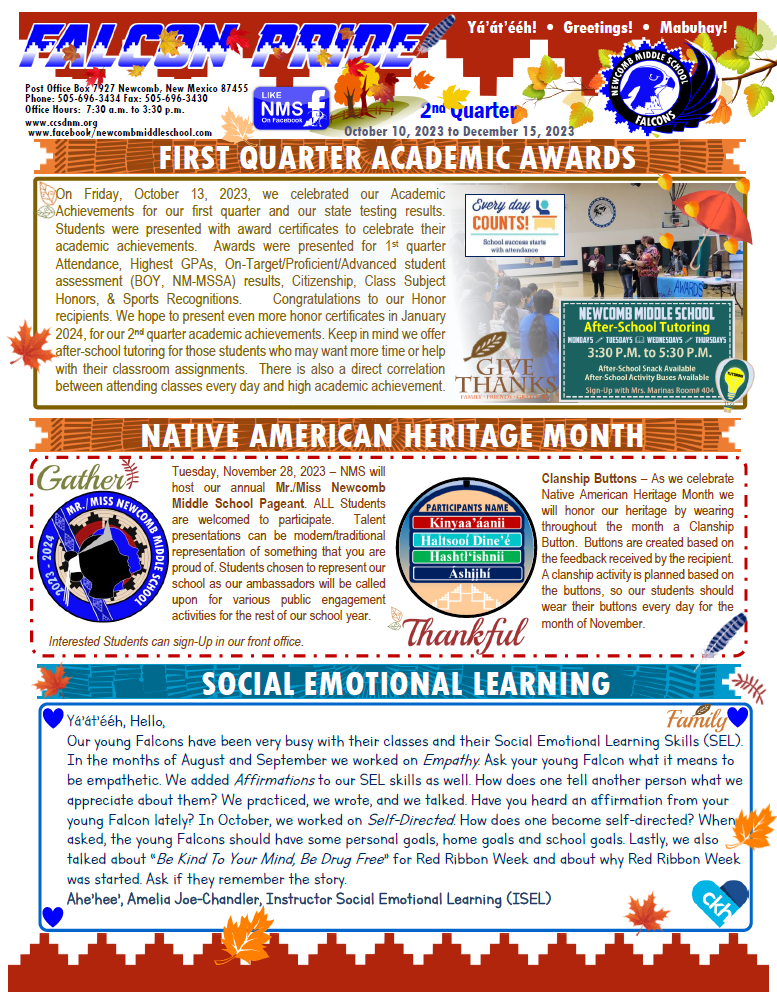 Sample Page - NMS 2nd Qtr. Newsletter 