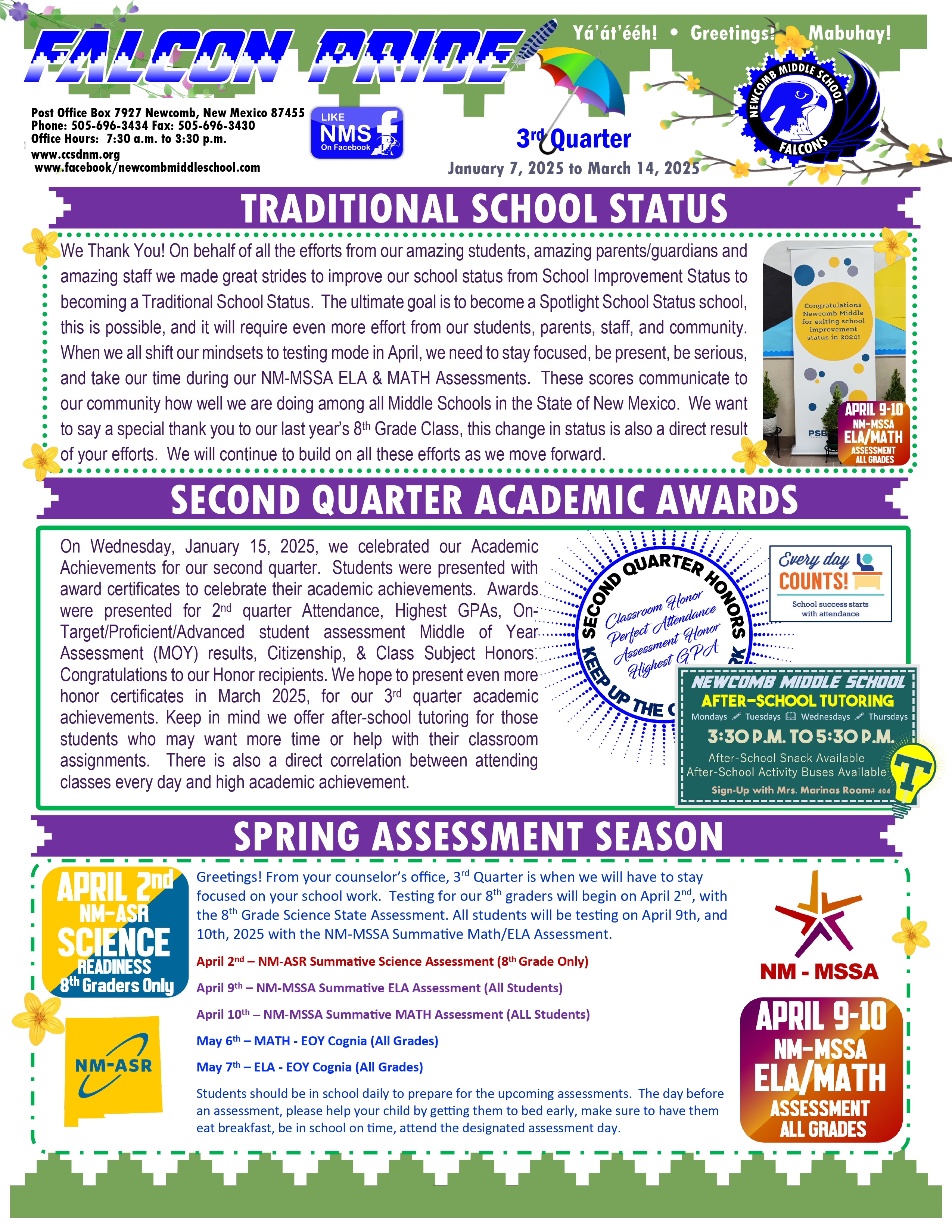 NMS 3rd Qtr. Newsletter Pic 1