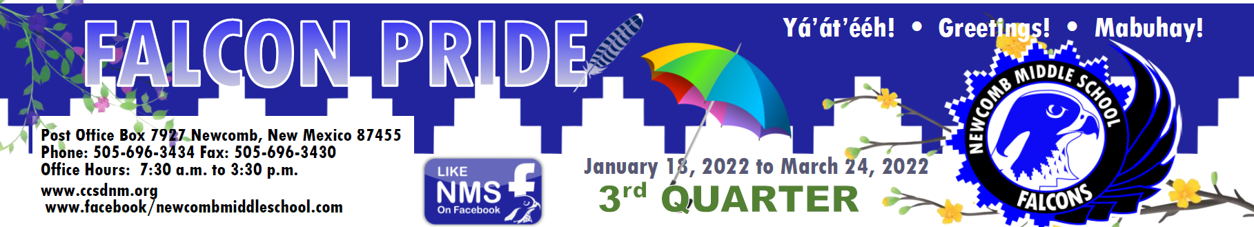 Falcon Pride 3rd Quarter Newsletter Header