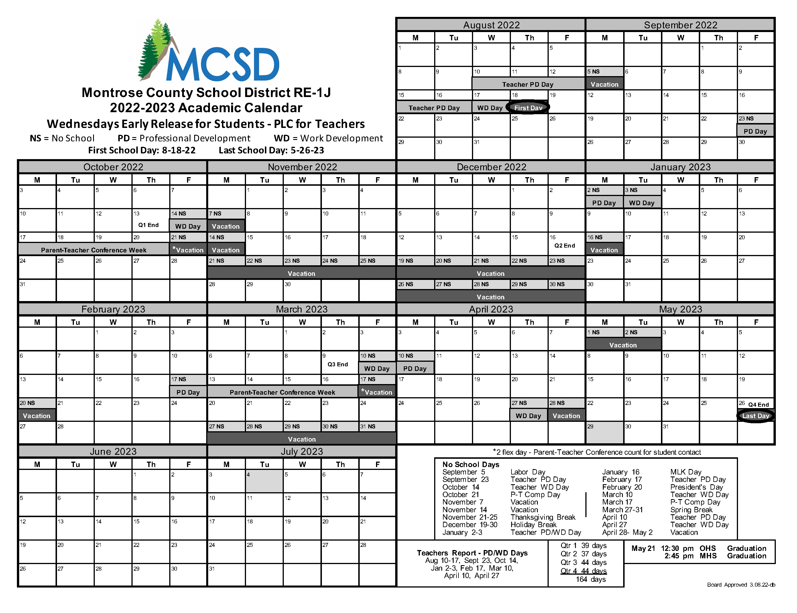 20222023 School Year Calendar