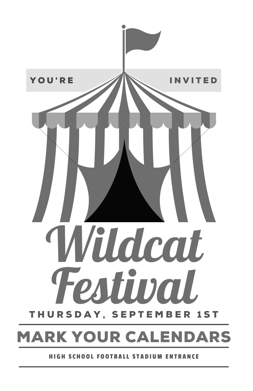 Wildcat festival flyer