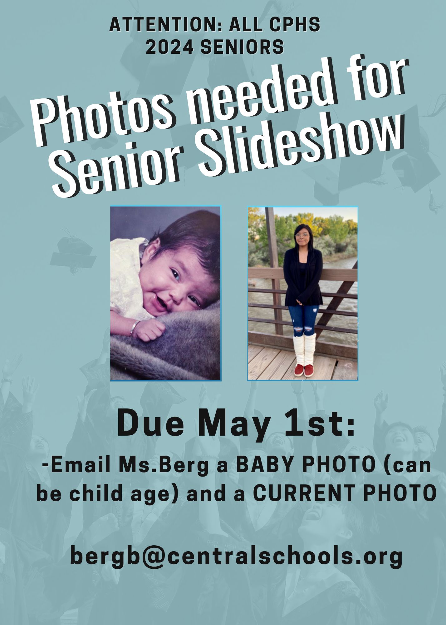 Photos for Senior Slideshow due May 1st, 2024