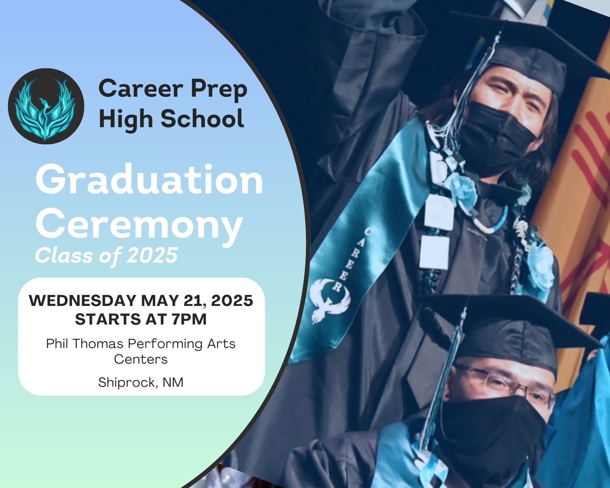 Graduation Ceremony on Wed May 21st at 7pm