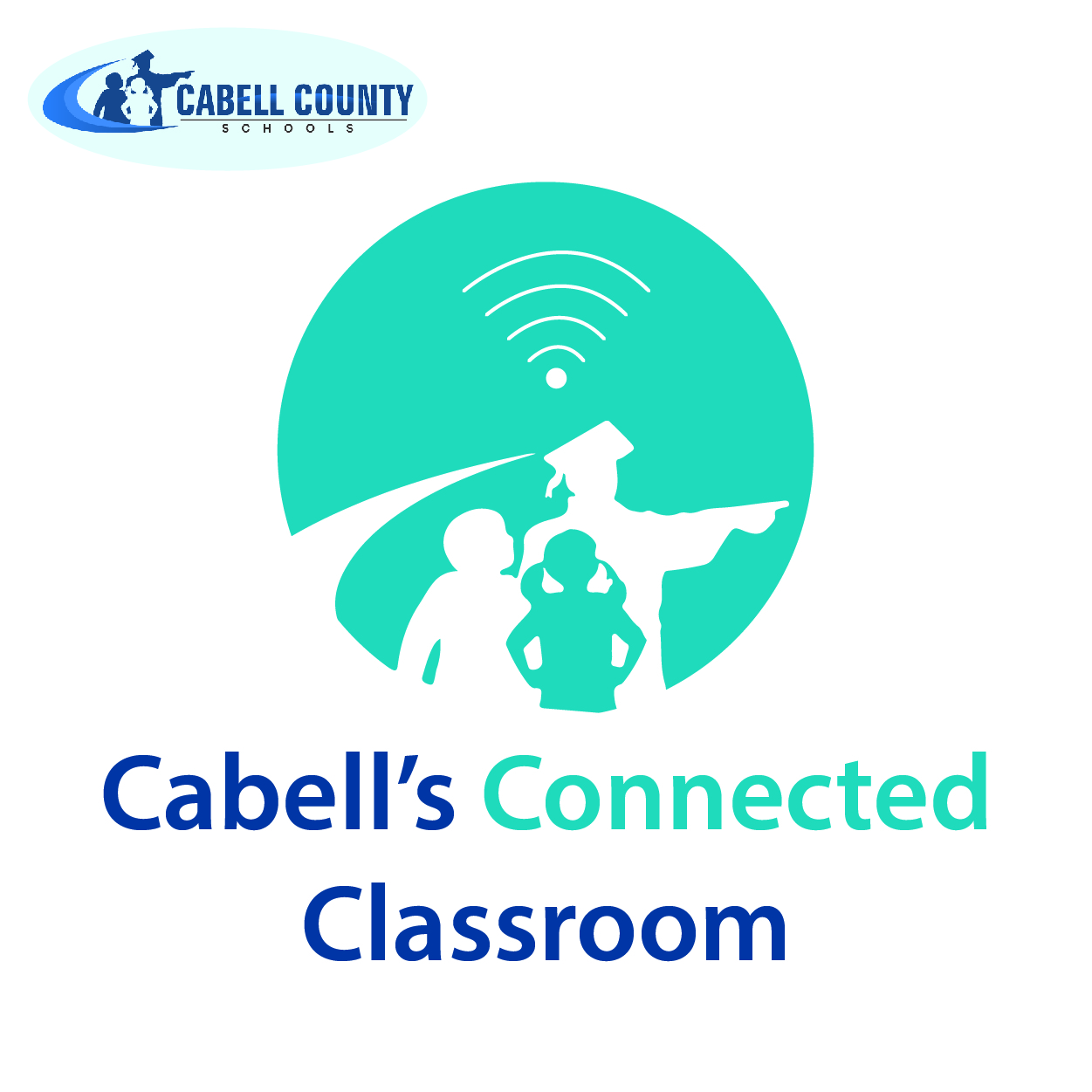 Connected classroom graphic Connected classroom graphic