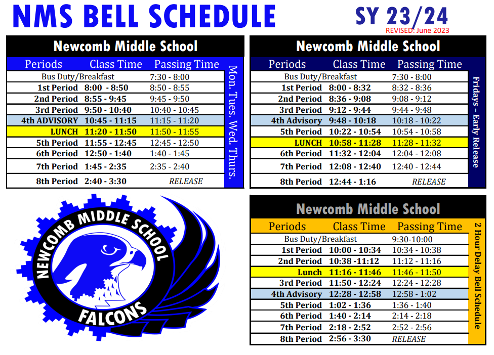 NMS Bell Schedule