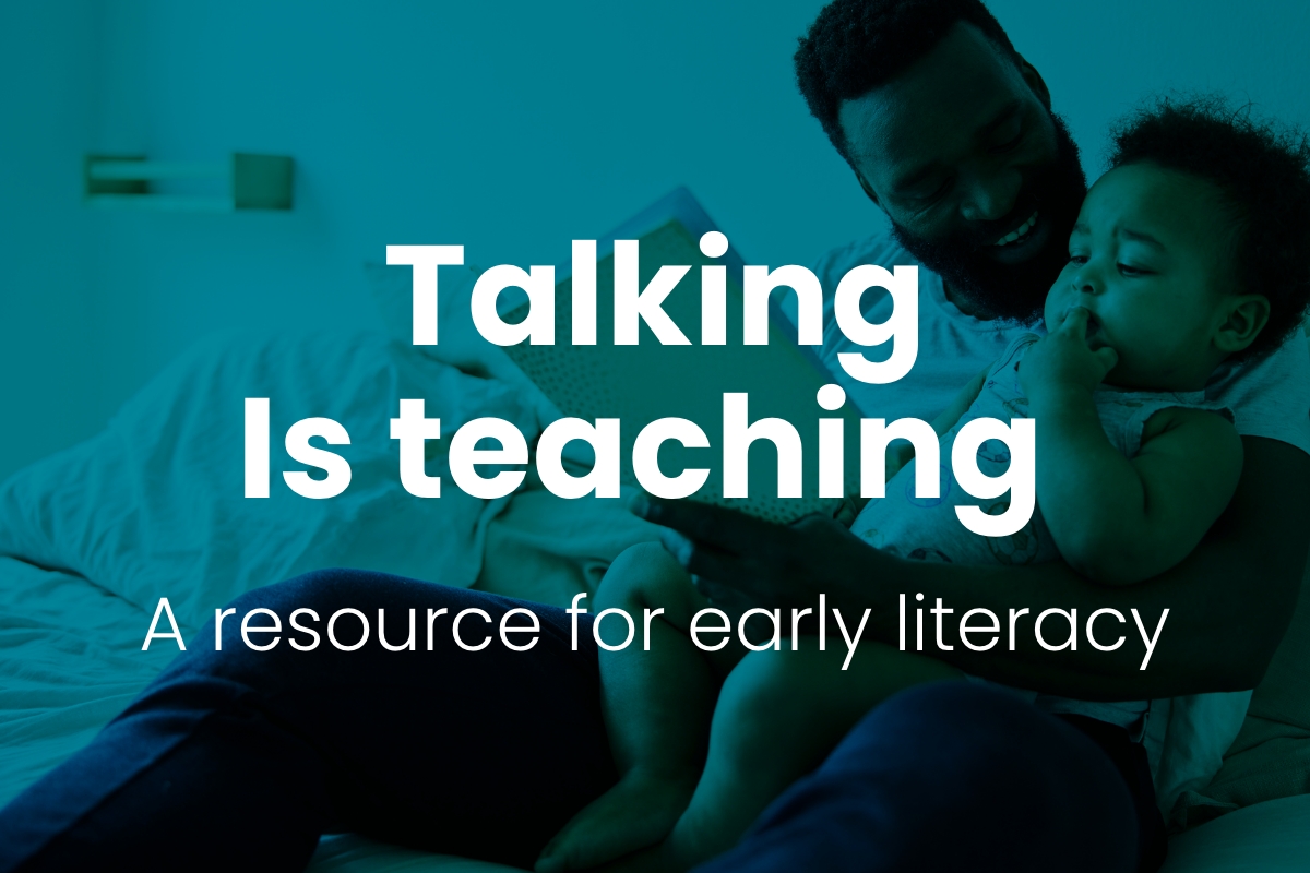 Button: Talking is Teaching, A resource for early literacy link