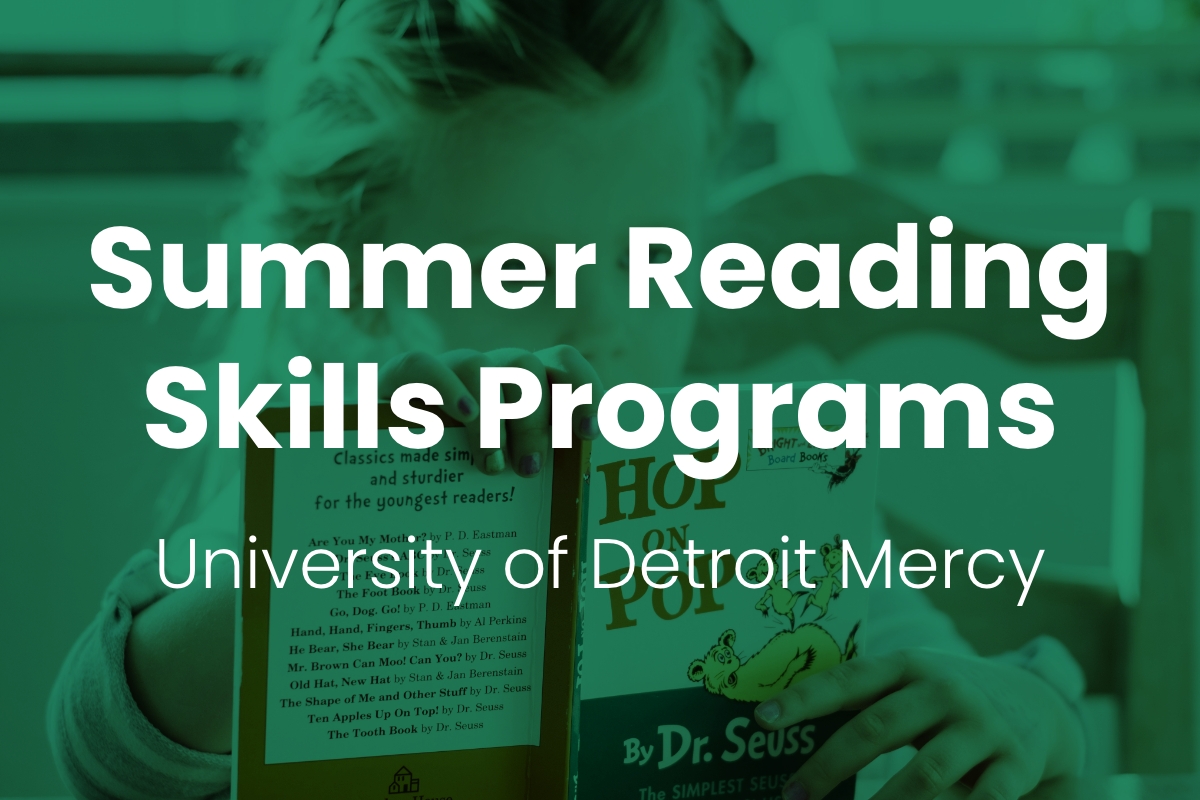 Button: Summer Reading Skills Programs, University of Detroit Mercy Link