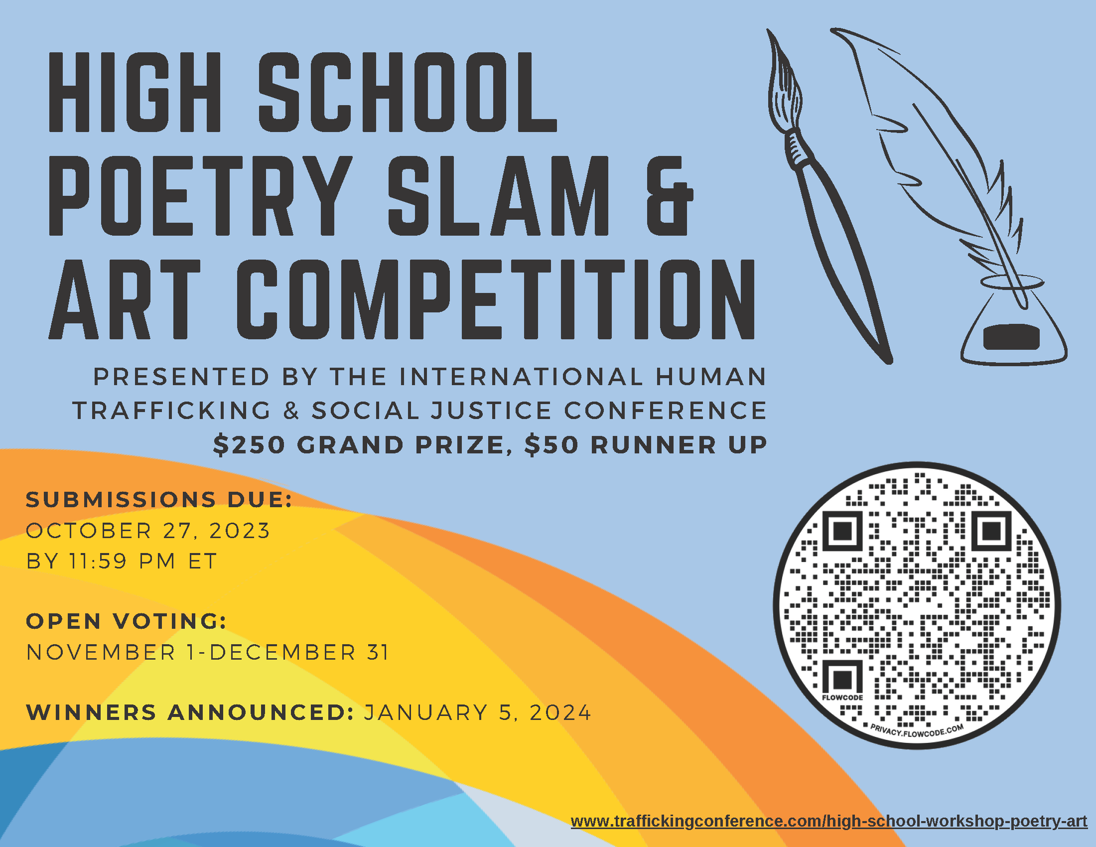 high school poetry slam flyer