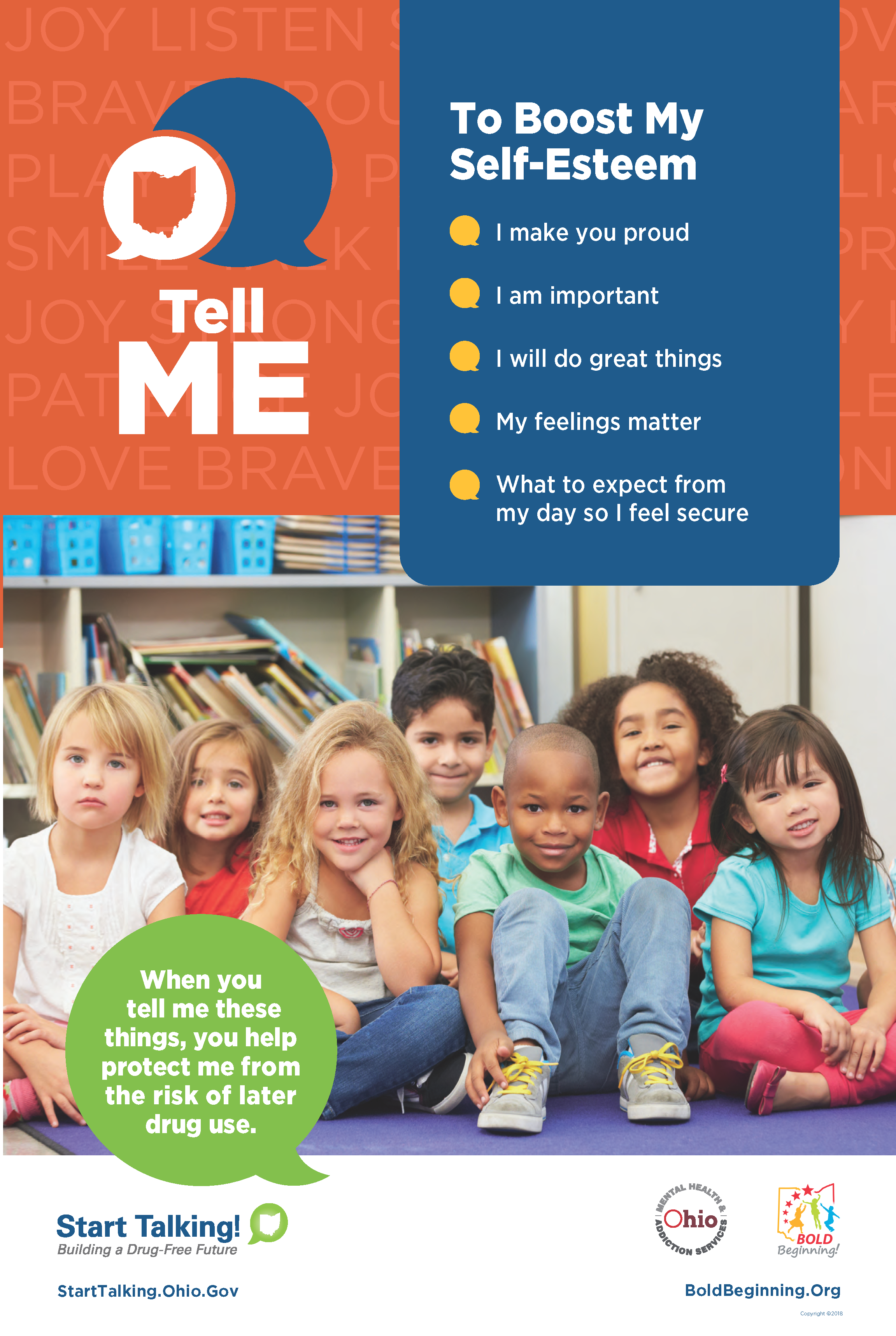 poster to boost self esteem in young children