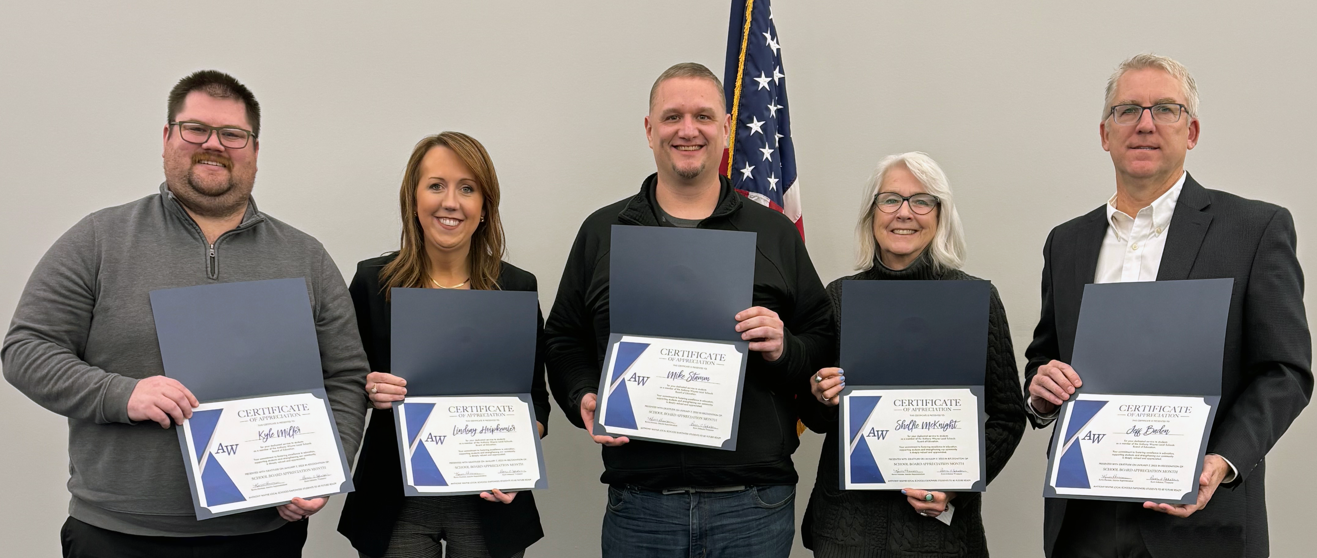 board of education with certificates