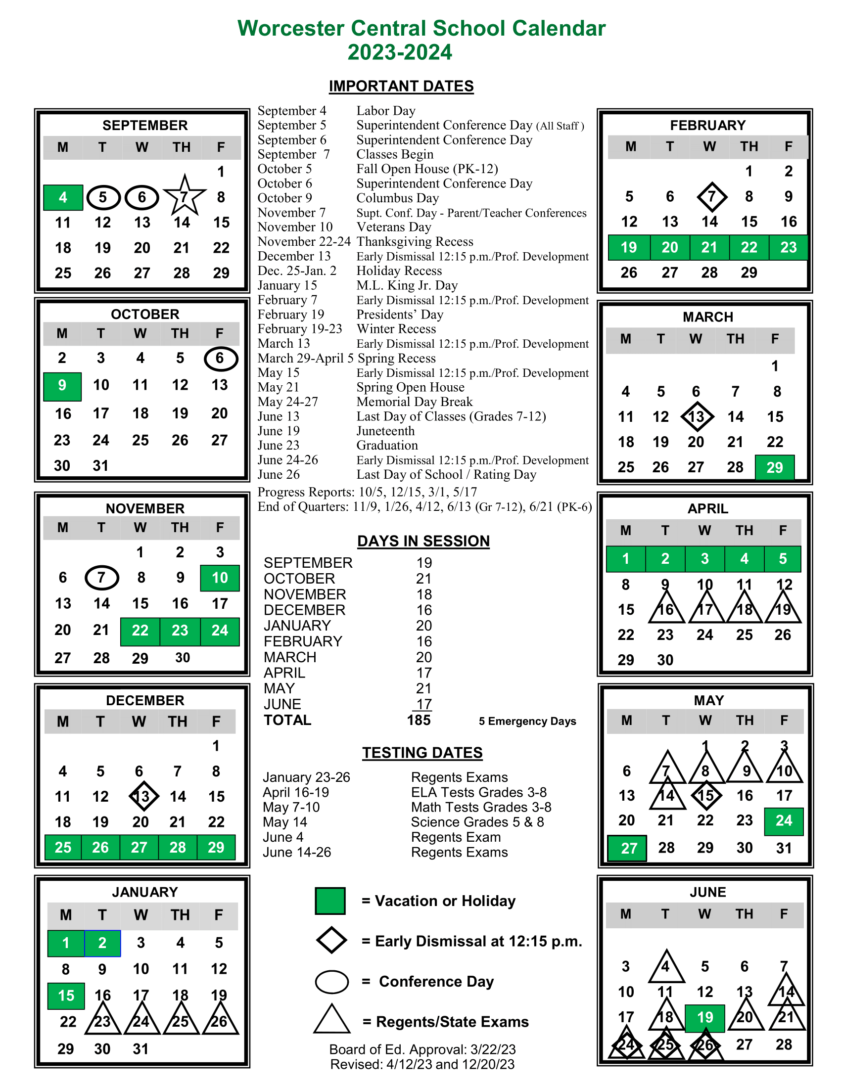 Worcester Central School District News Article