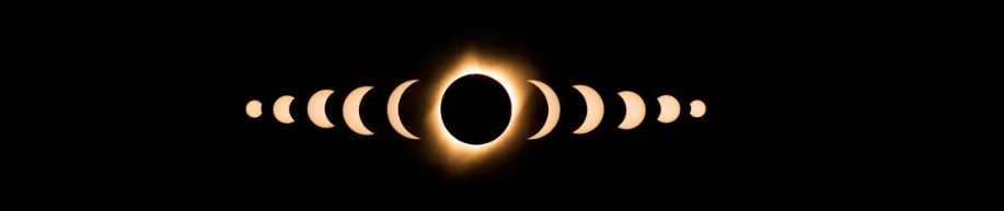 Solar Eclipse Stages Graphic