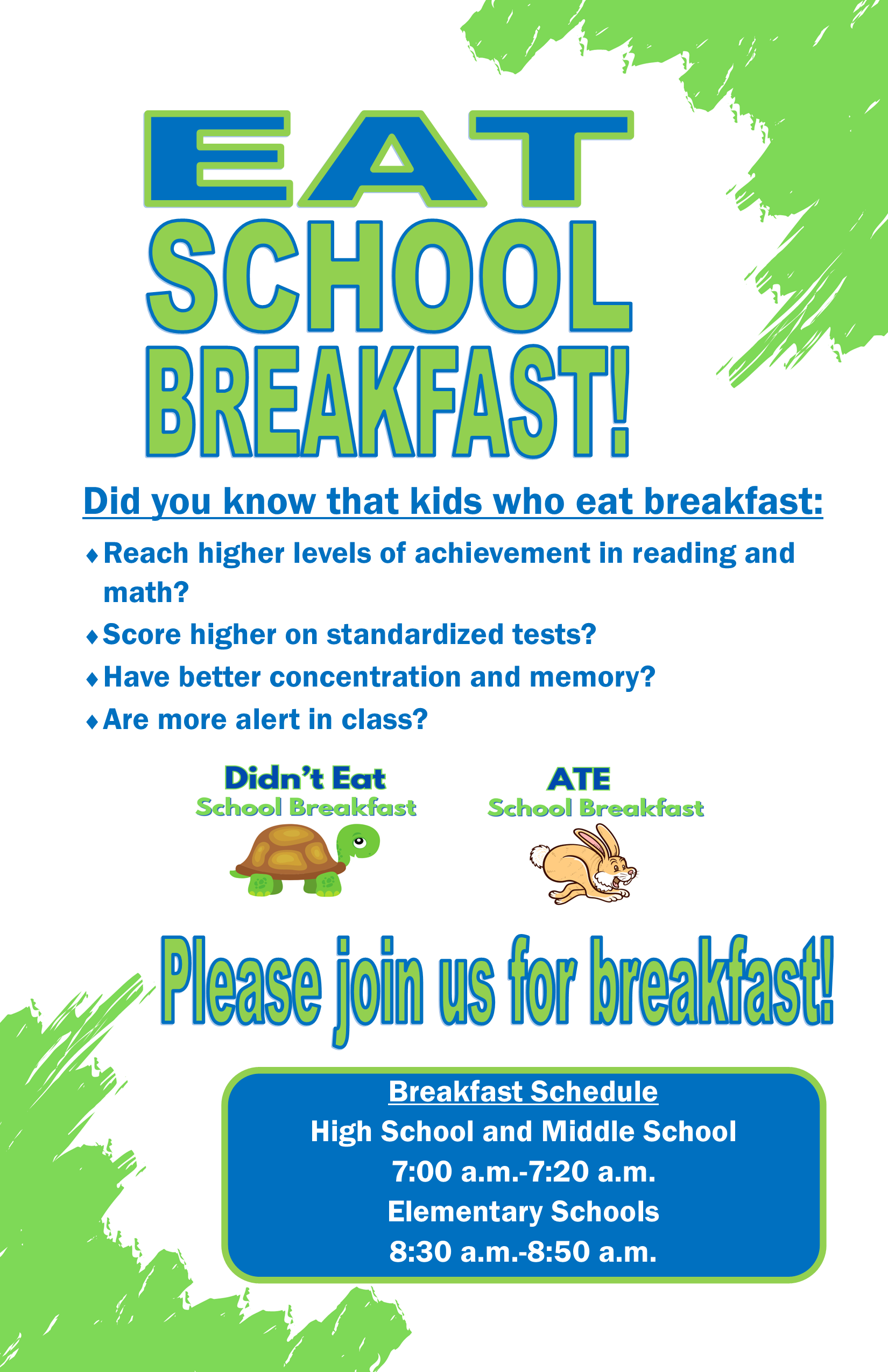 Eat School Breakfast Flyer