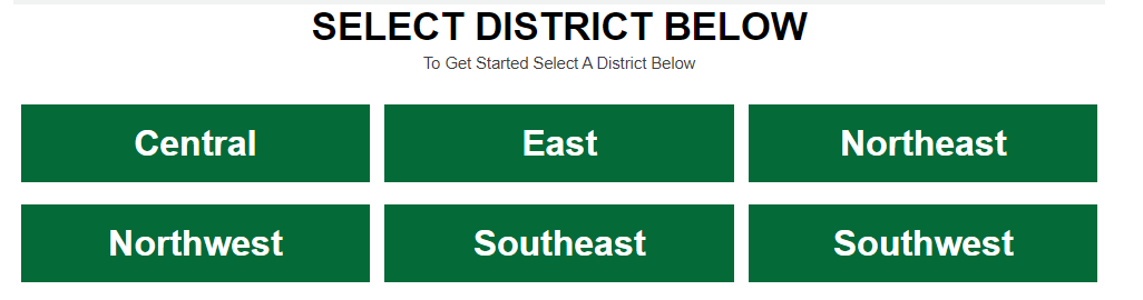 Graphic to select Southeast