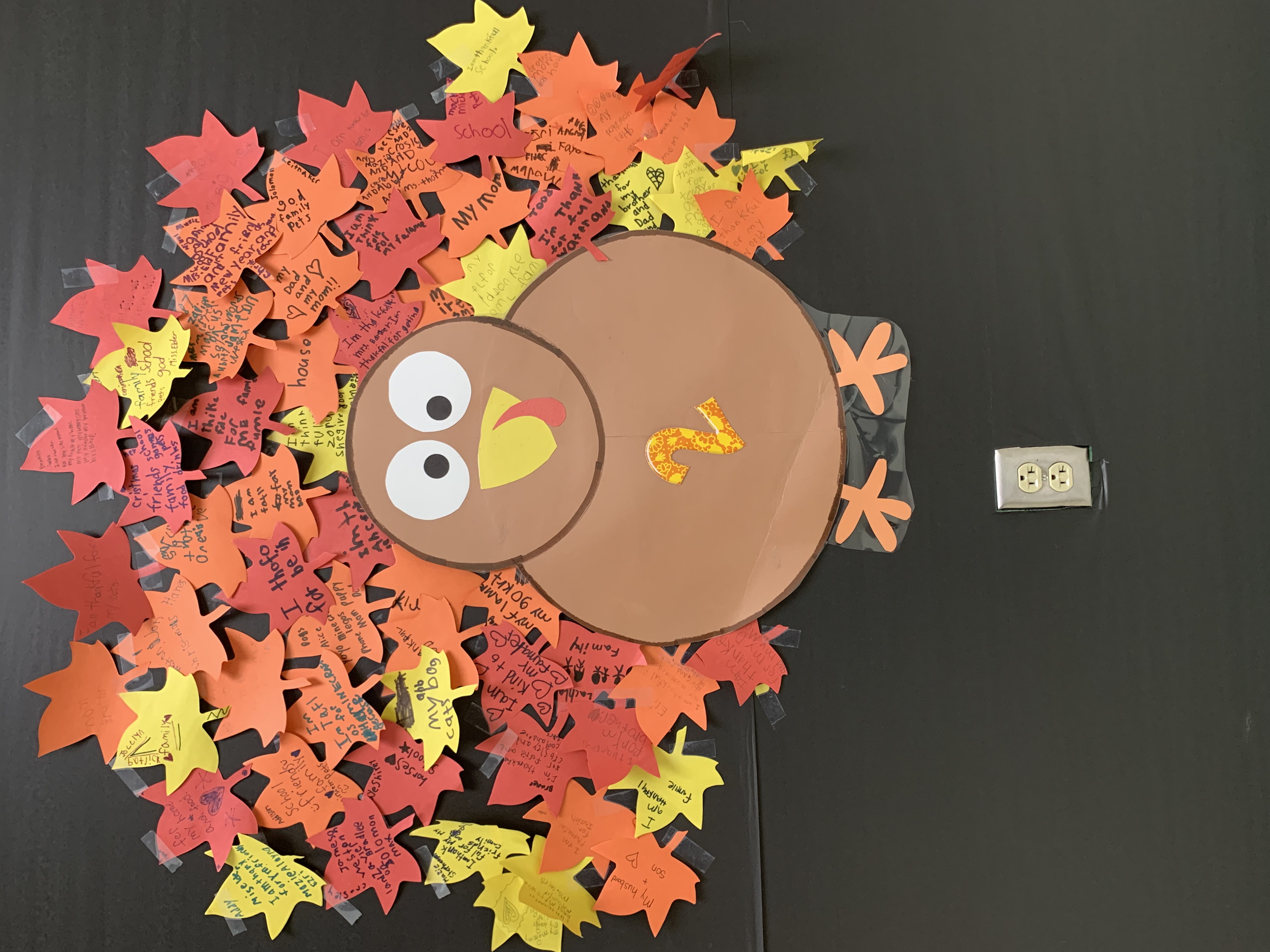 Second GradeTurkey representing people they are thankful for.