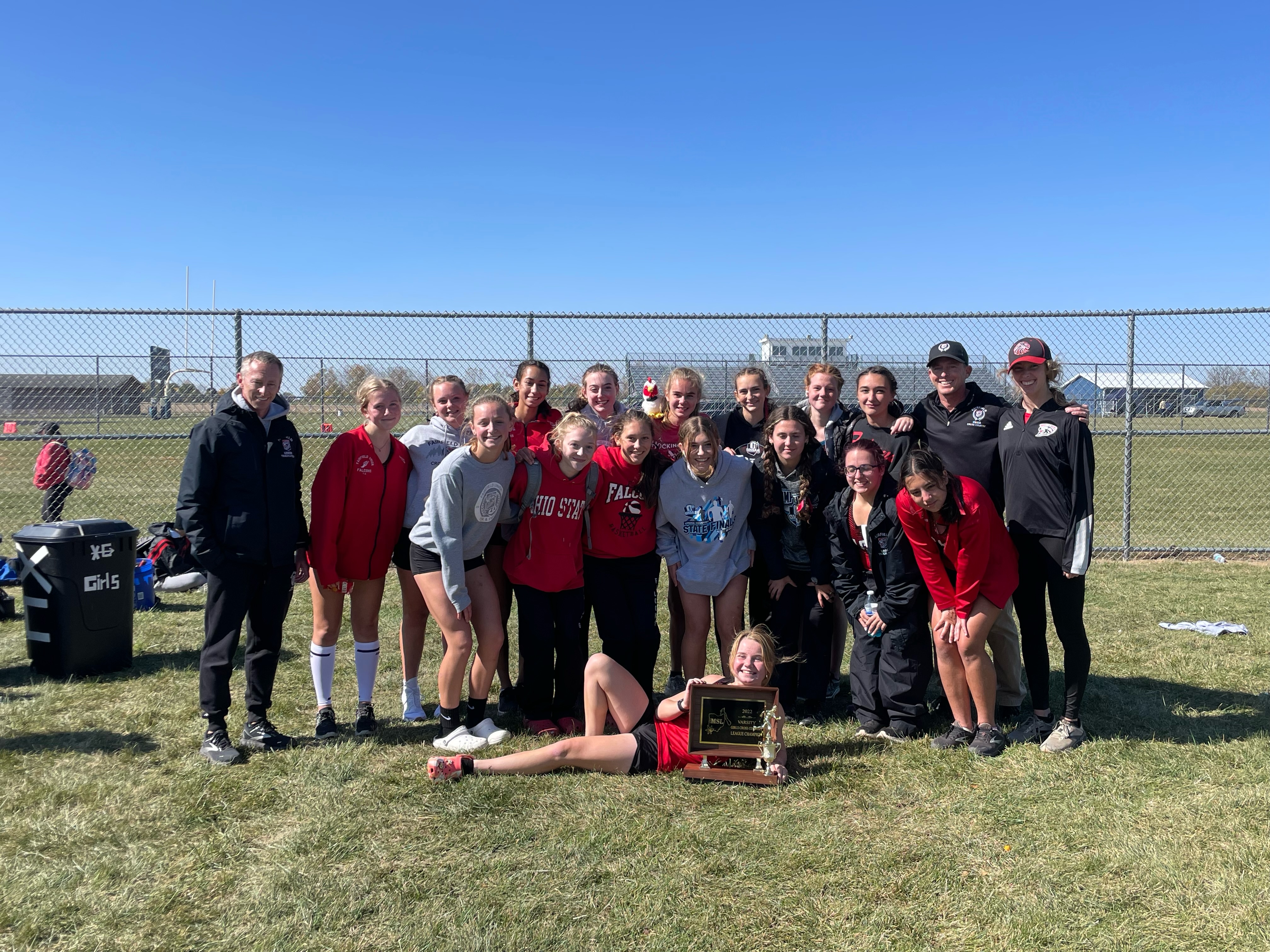 Falcon Girls Cross Country with MSL Trophy