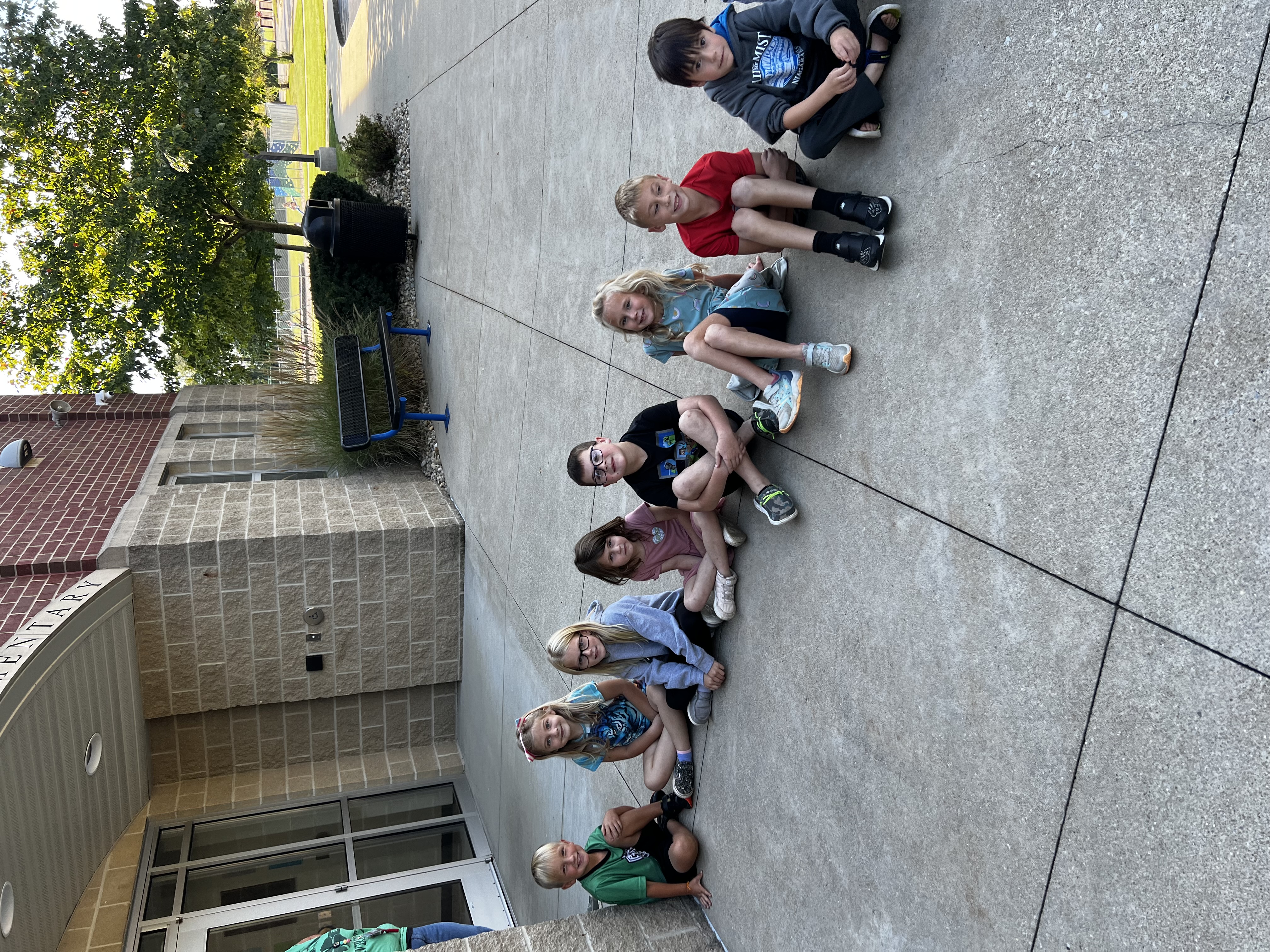 More of Mrs. Neal's students waiting for butterfly release.