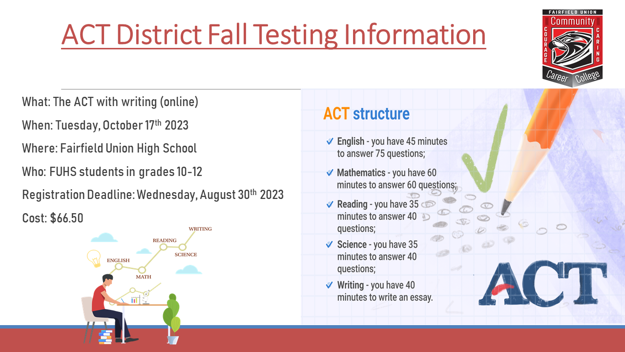 ACT District Fall Testing Info
