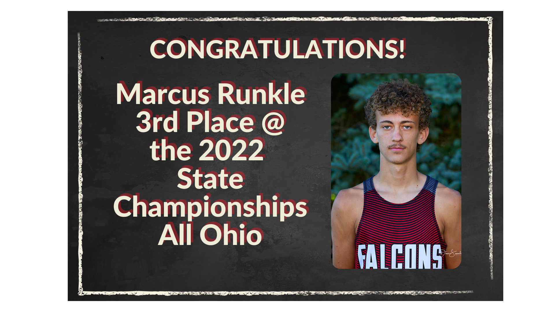 Marcus Runkle Places 3rd at STate earns All Ohio Honors