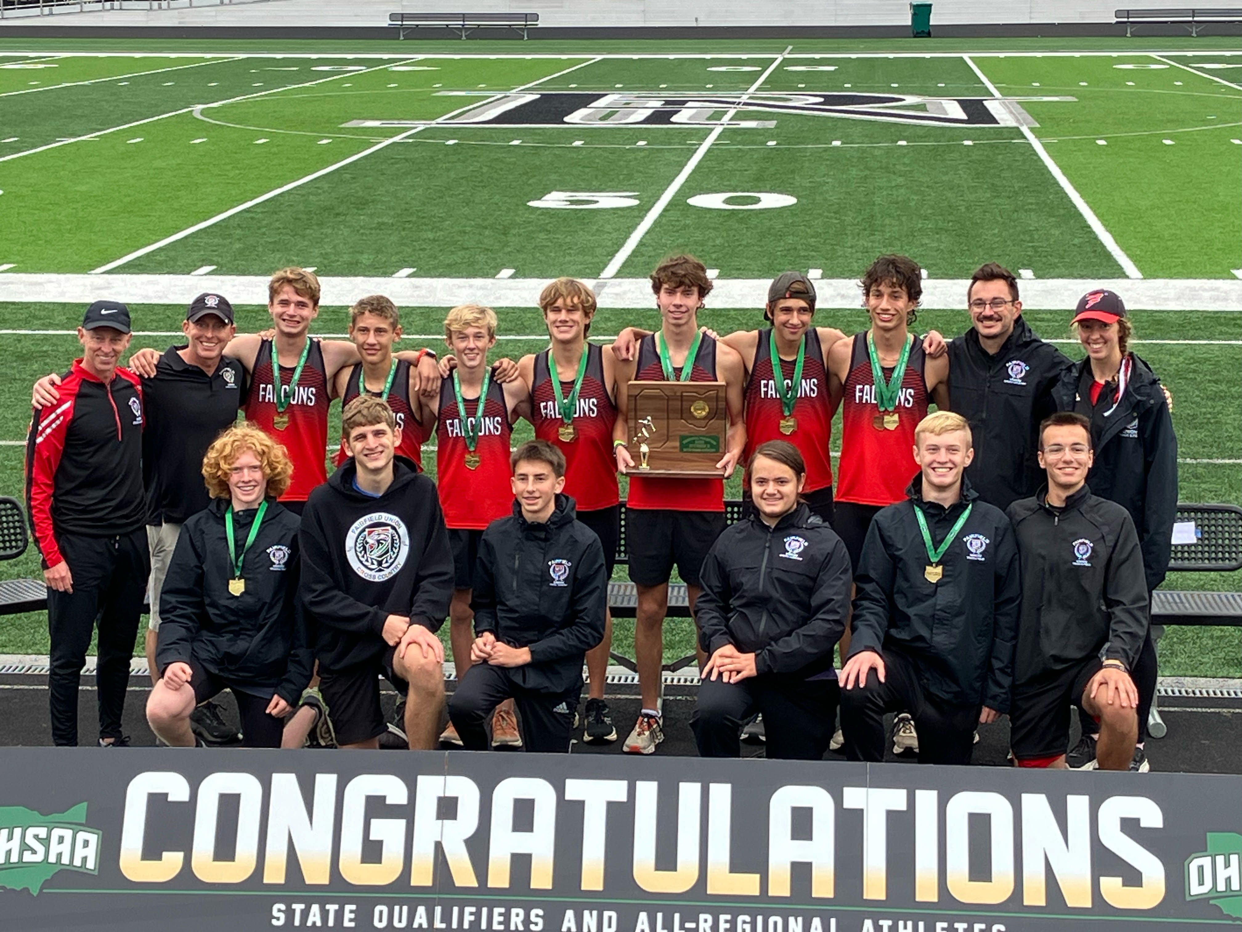 Mens Cross Country win a Regional Championship 2023