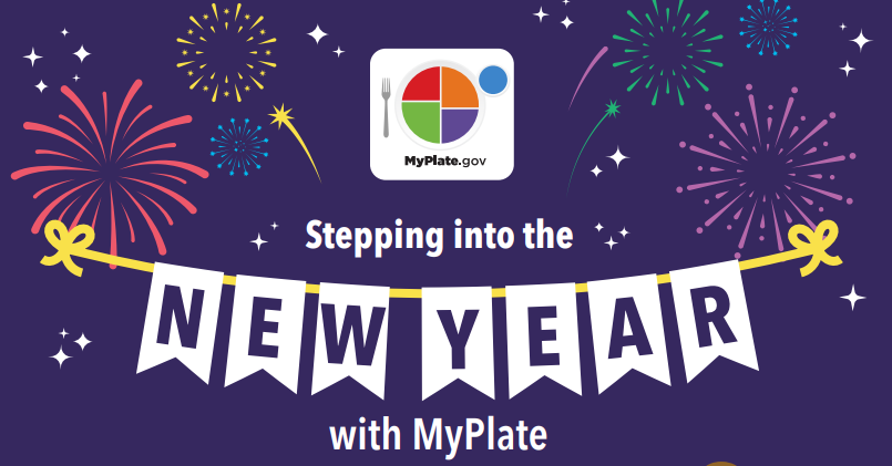Step into the New Year with MyPlate Graphic