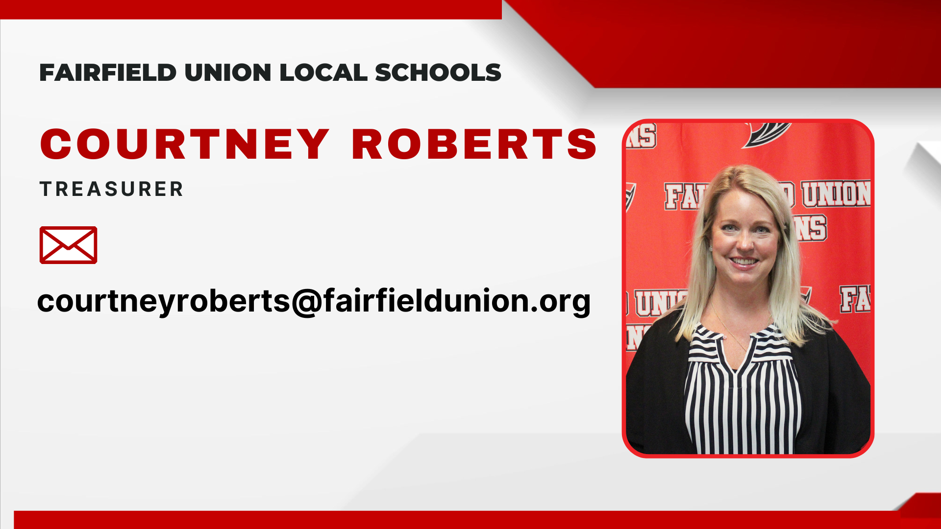 Courtney Roberts, Treasurer