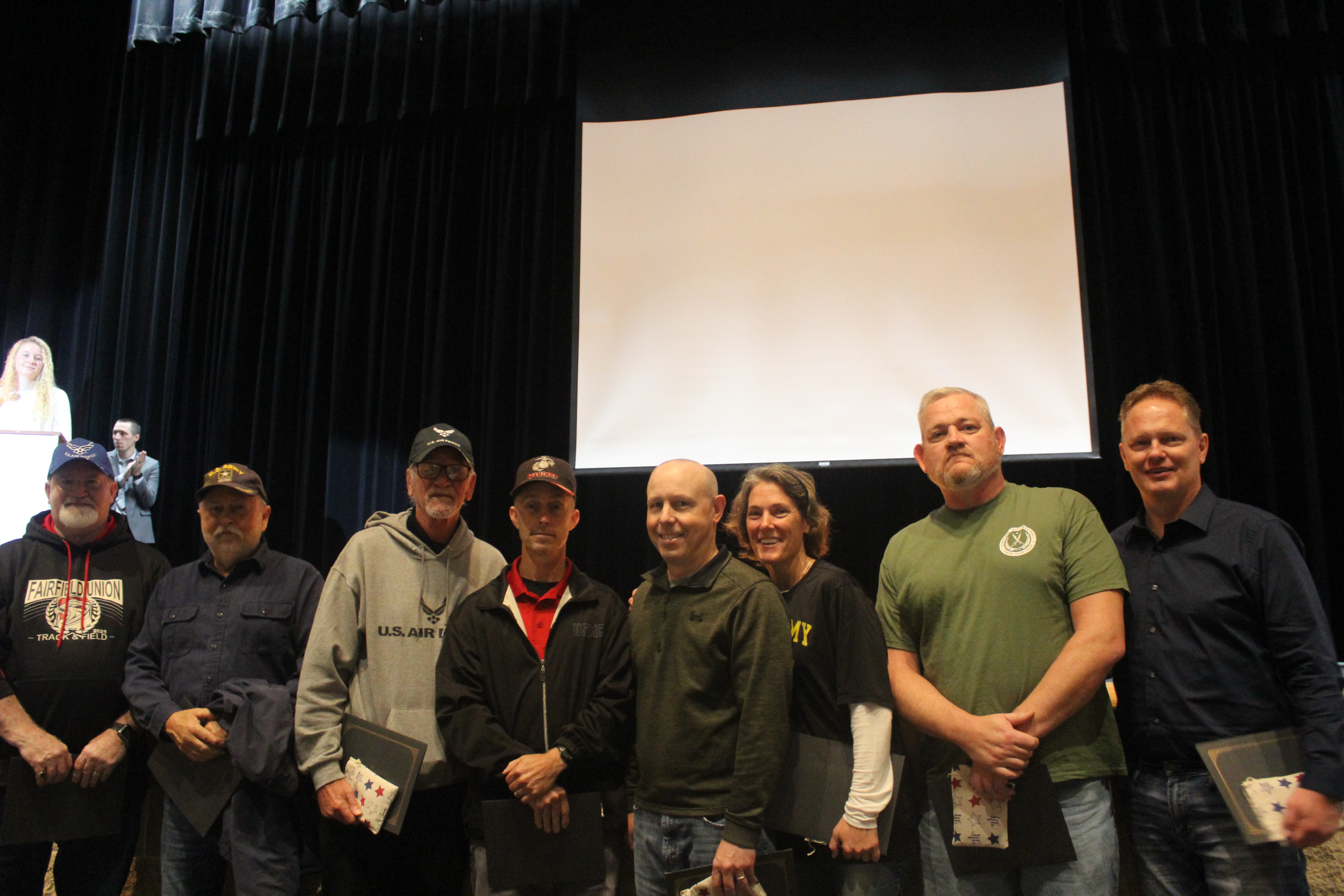 Group Photo of the Veterans in attendance.
