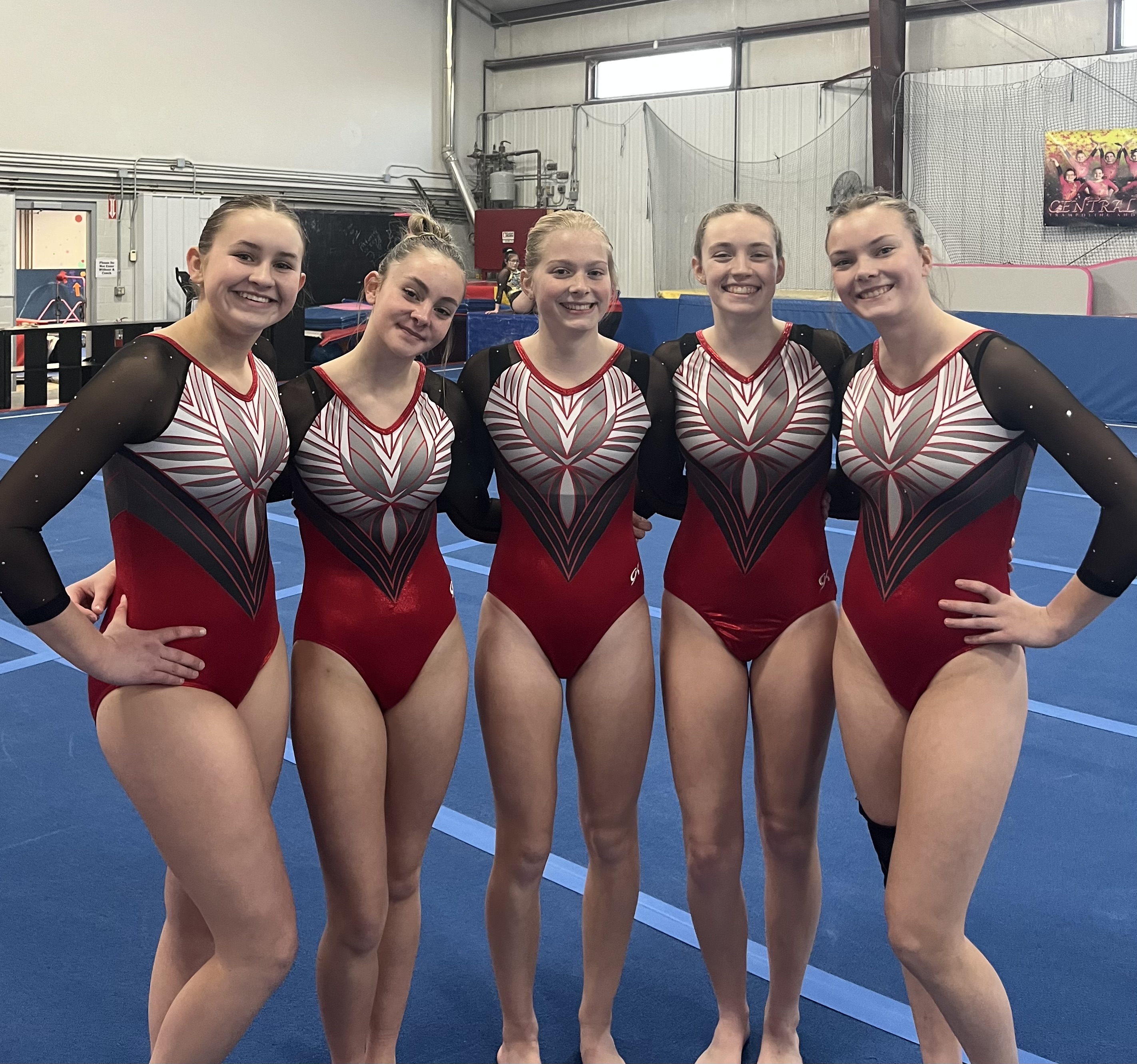 Gymnastics team members.