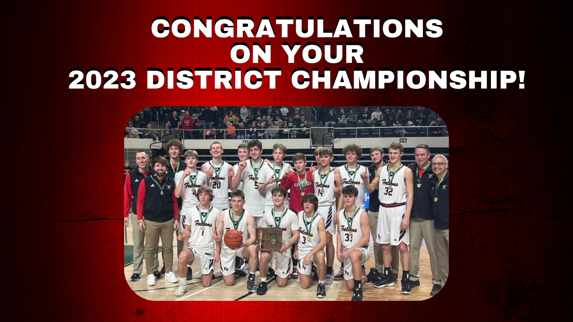 Congrats on your District Championships