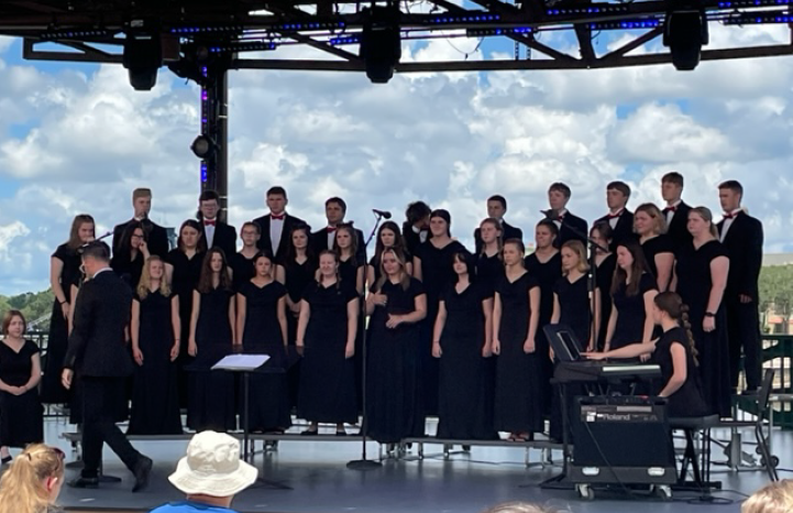 Choir Members singing at Disney 2023