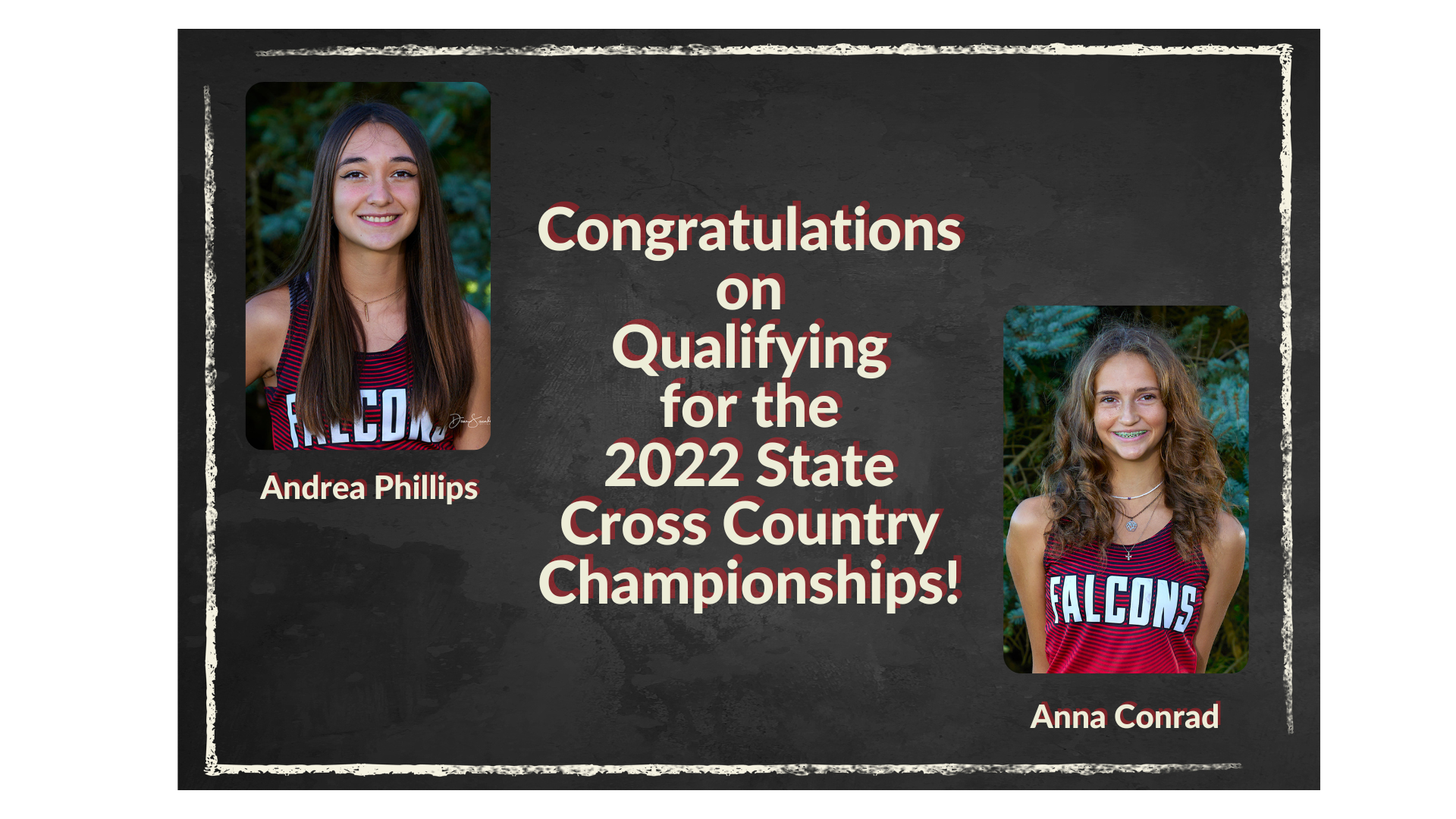 Congratulations Anna Conrad and Andrea Phillips on qualifying for State