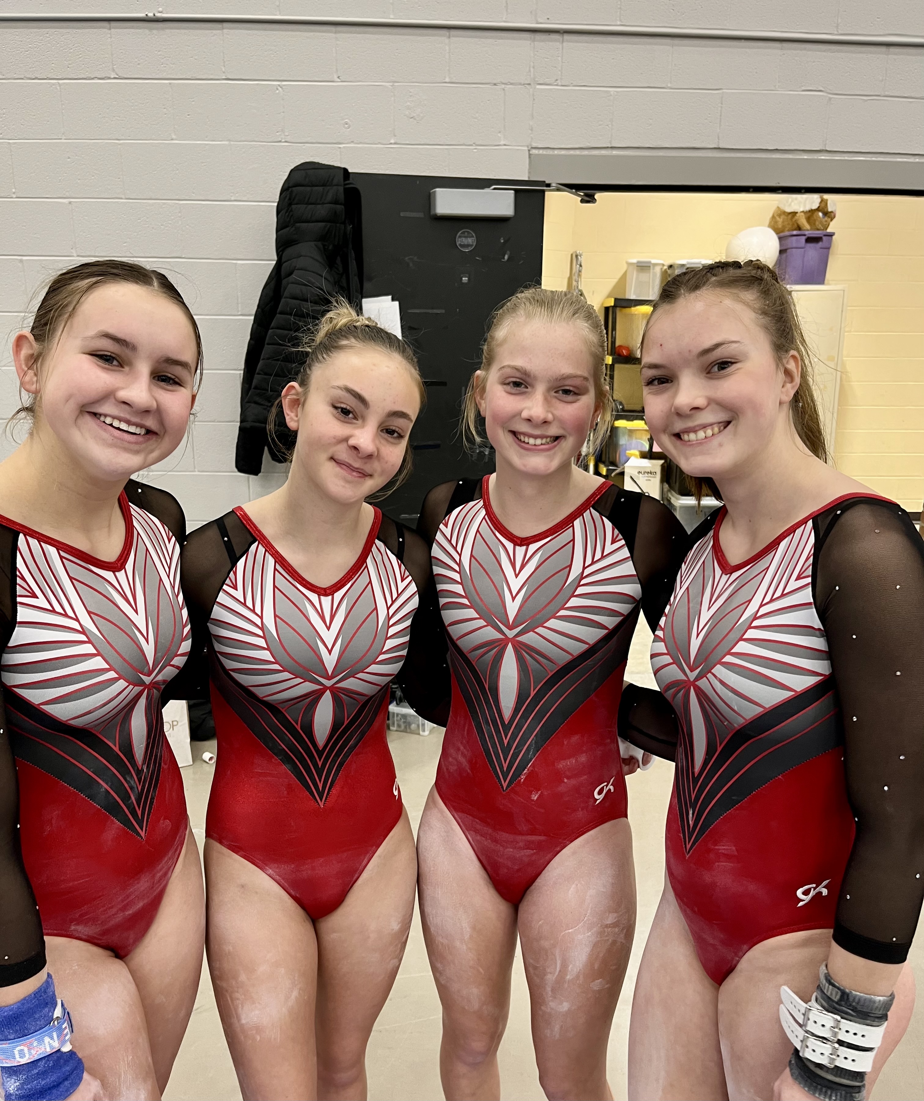 Gymnastic team members.